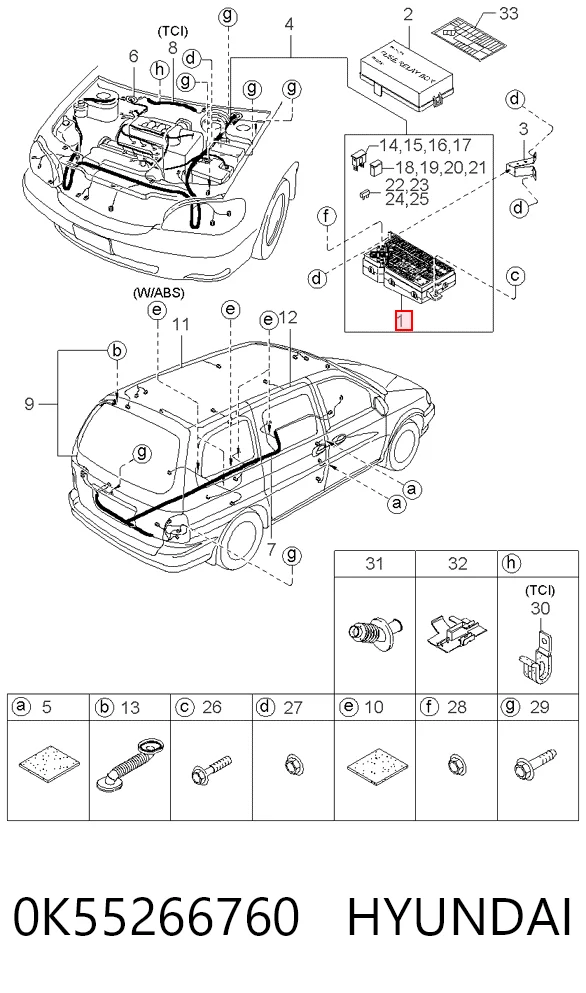 Comprar Caja de fusibles KIA Carnival I UP a bajo precio