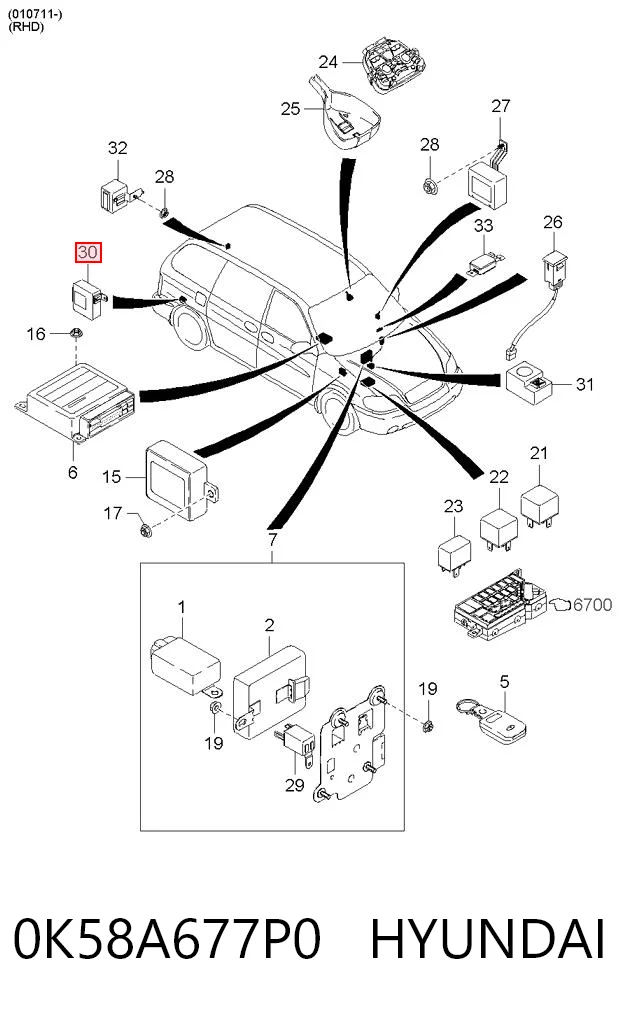 0K58A677P0 Hyundai/Kia