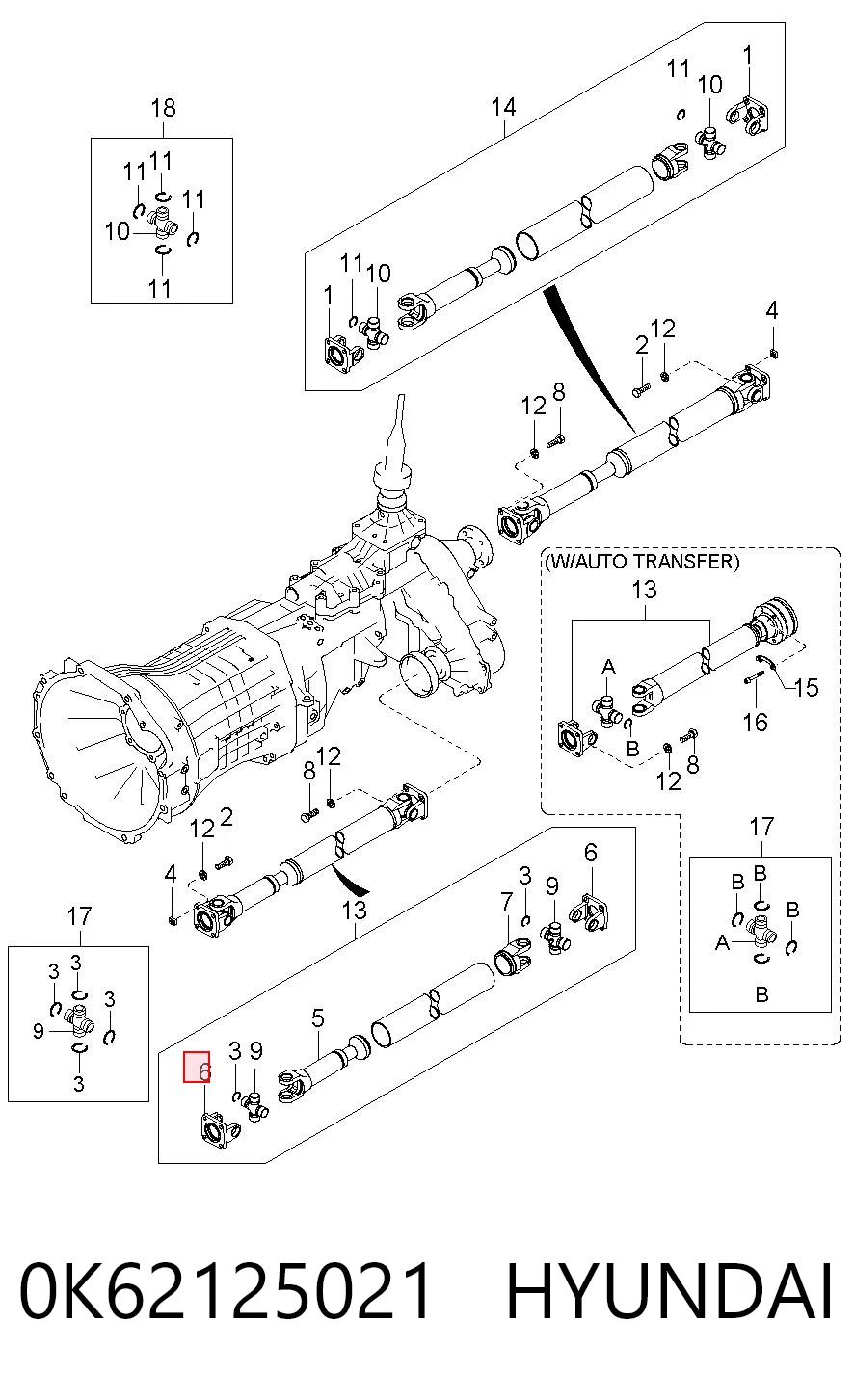 0K62125021 Hyundai/Kia