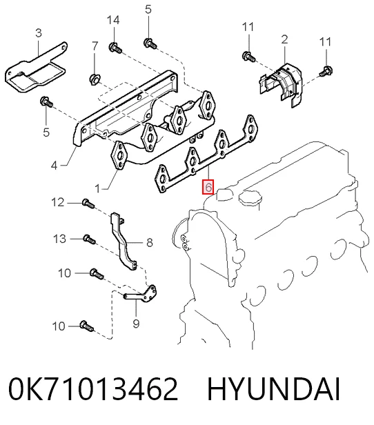 Junta de colector de escape Sportage  SUV (1994-2004) original desde 9,16 €