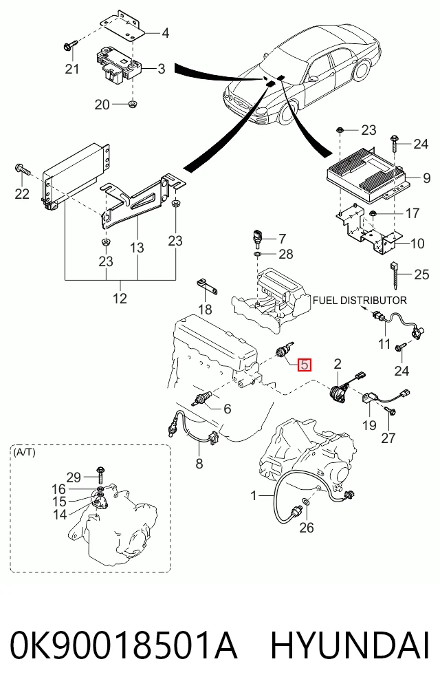 Sensor de presión de aceite para Mazda 626 GF