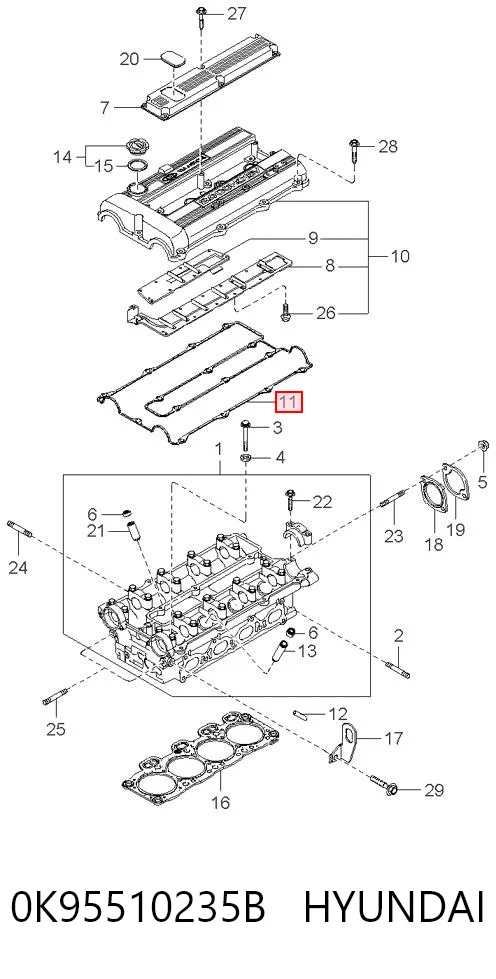 0K95510235B Hyundai/Kia