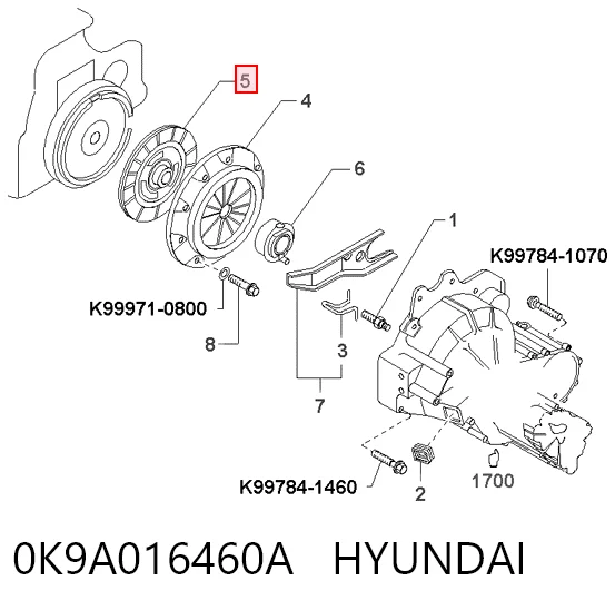 0K9A016460A Hyundai/Kia