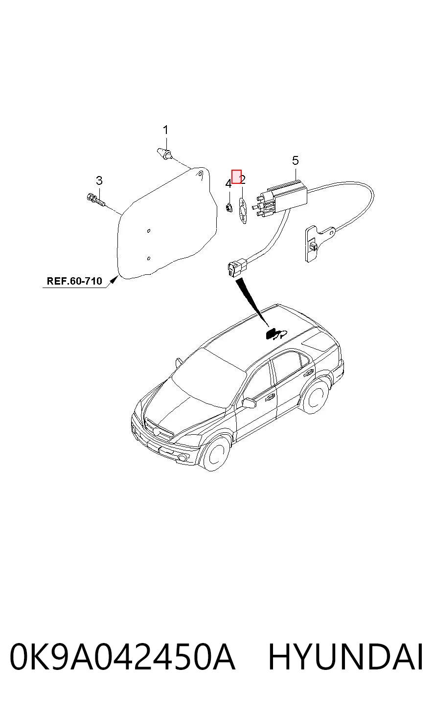 Comprar Tapa del depósito de combustible KIA Sorento I JC a bajo precio
