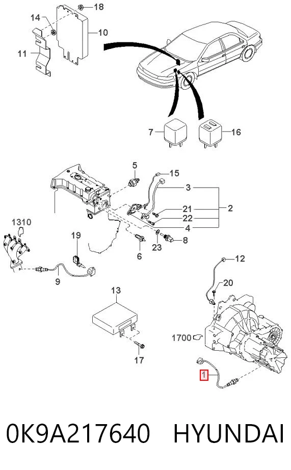 0K9A217640 Hyundai/Kia