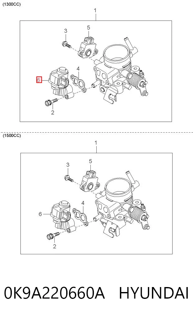 Regulador de ralentí para KIA Rio I DC