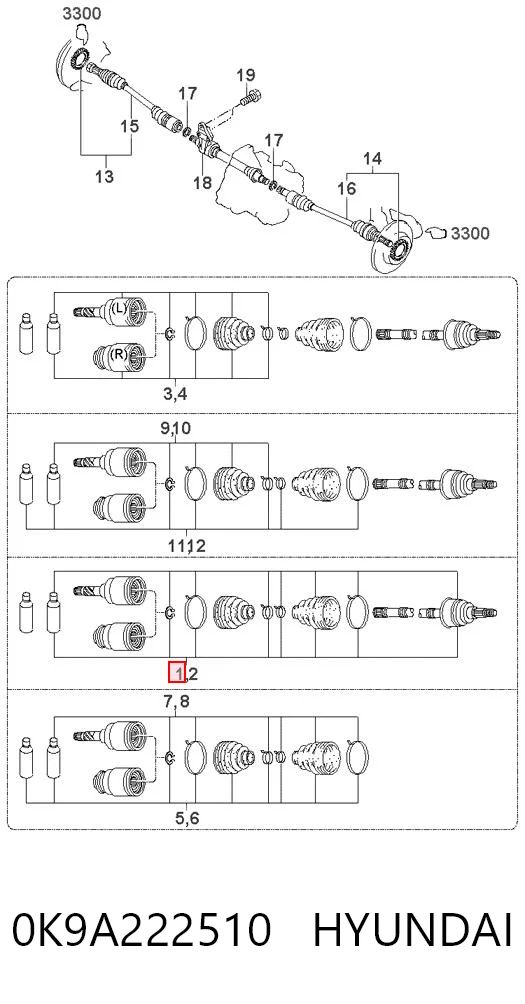 0K9A222510 Hyundai/Kia