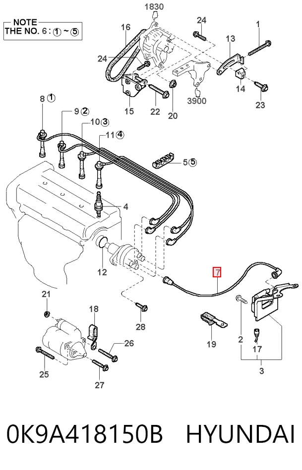 0K9A418150B Hyundai/Kia
