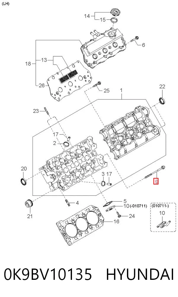 B1011 FAI Pernos de culata