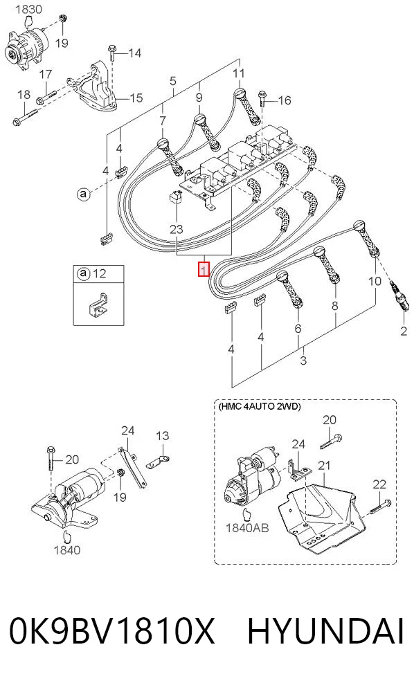 Bobina para KIA Carnival UP