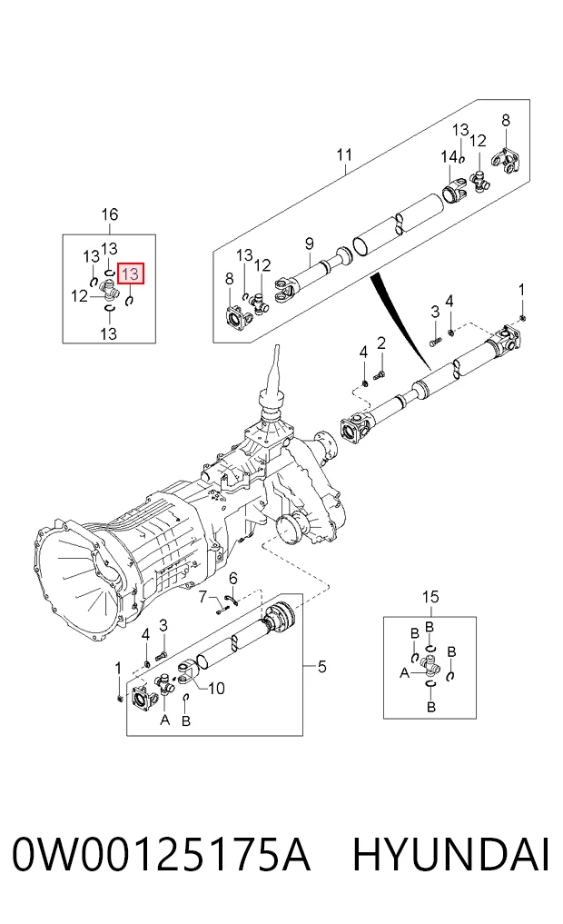 0W00125175A Hyundai/Kia