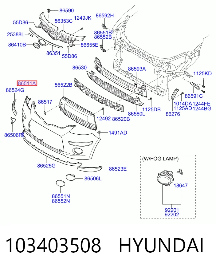 Parachoques Hyundai I10 
