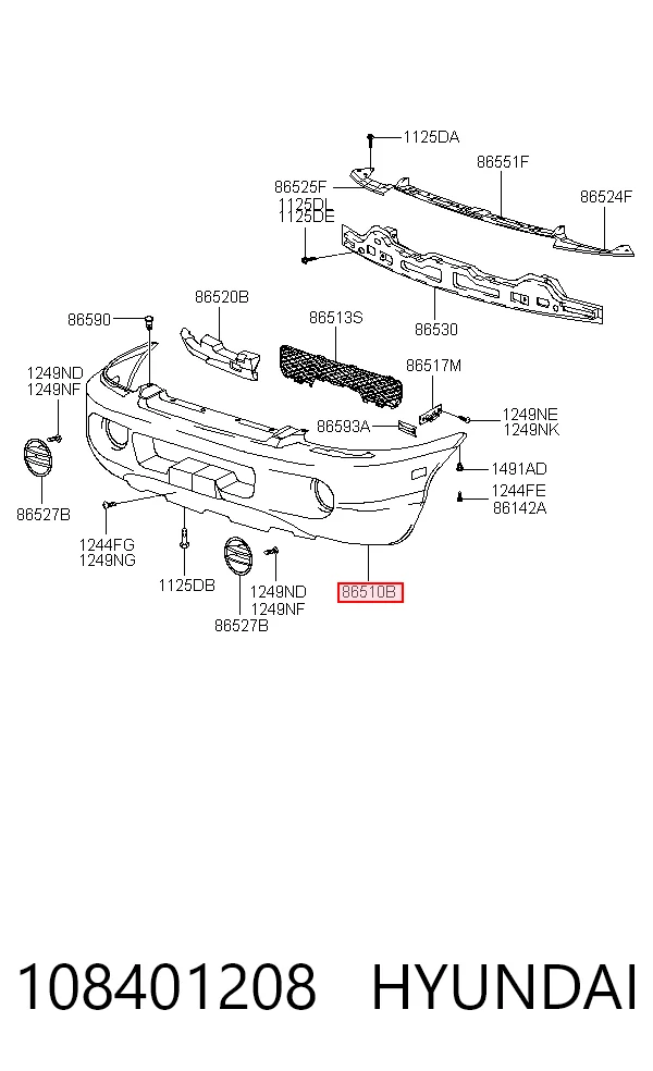 Comprar Paragolpes Hyundai Santa Fe I SM