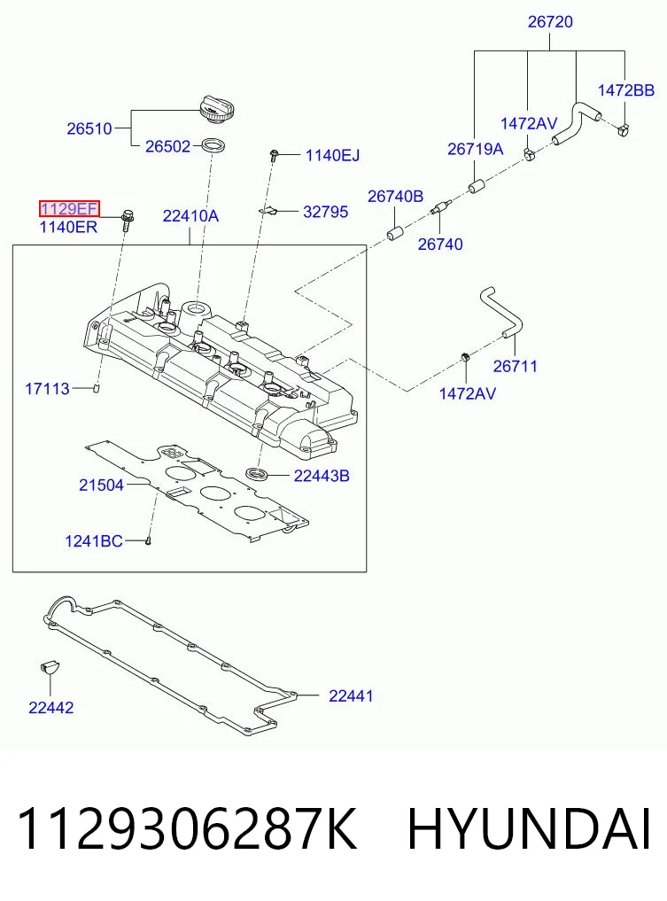 1129306287K Hyundai/Kia