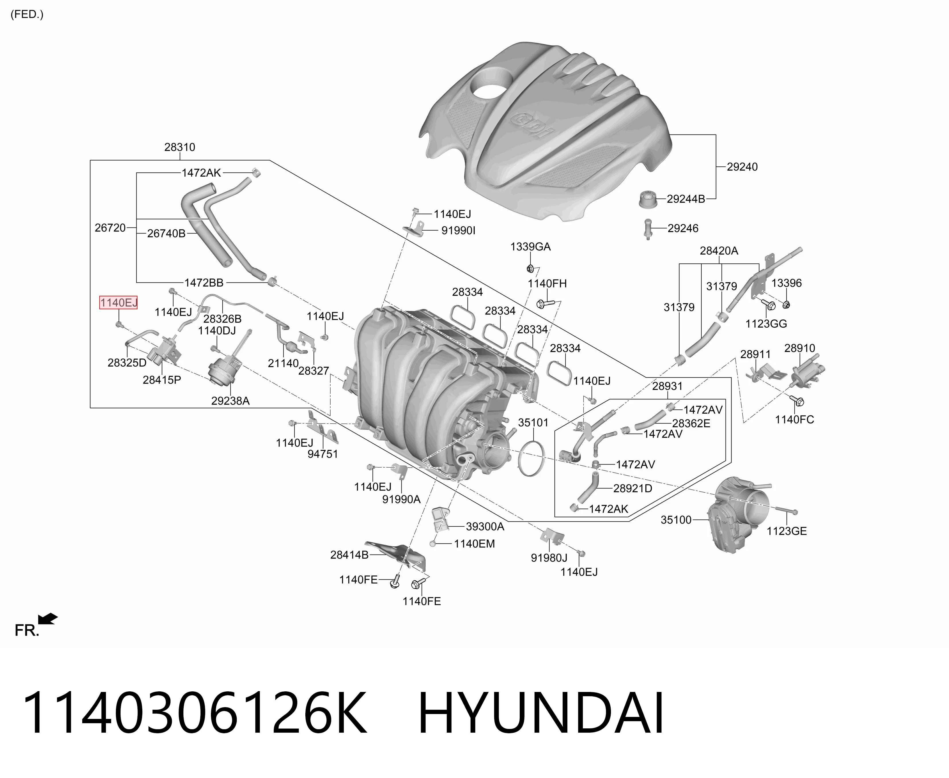 1140306126K Hyundai/Kia 