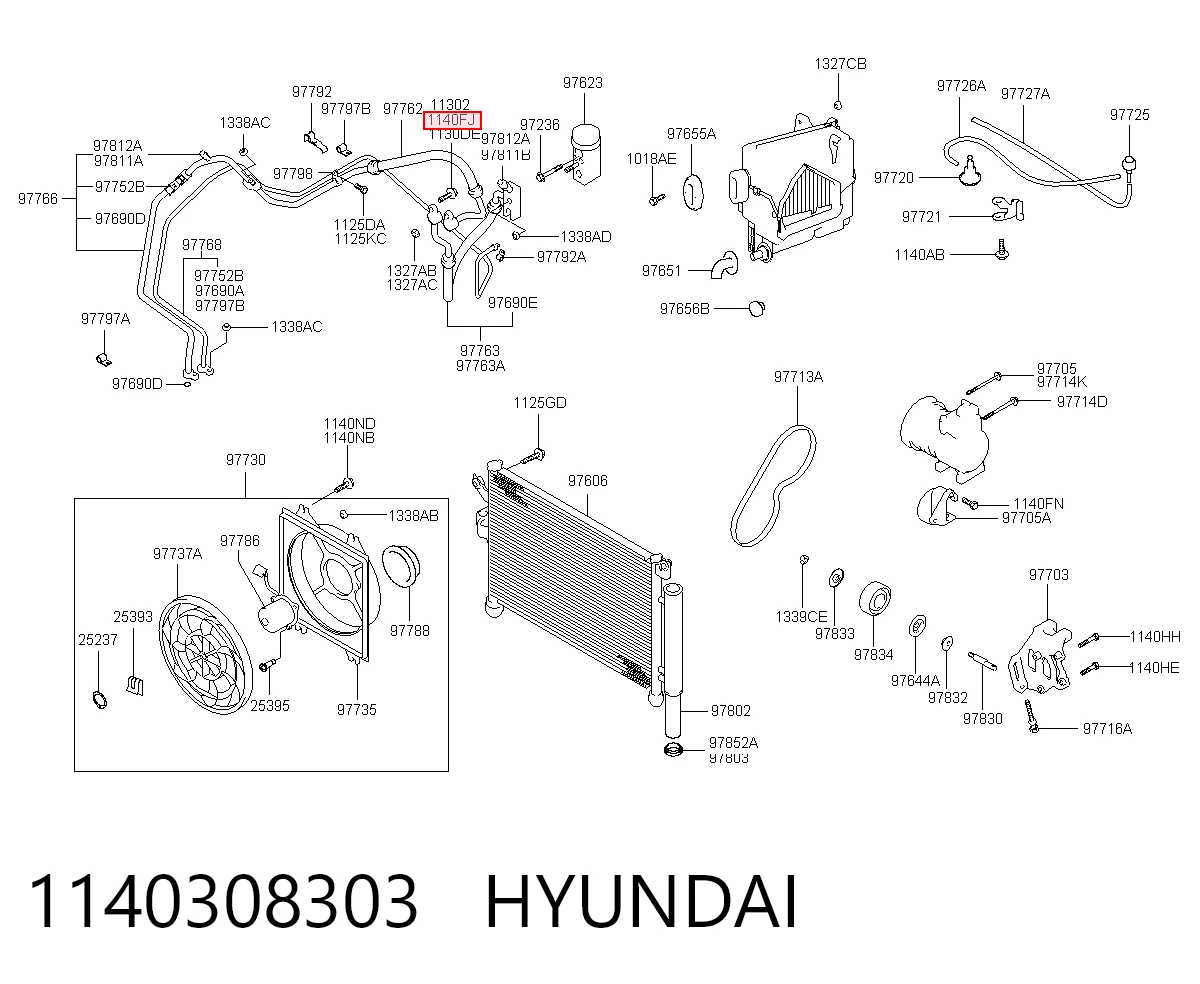 1140308303 Hyundai/Kia 