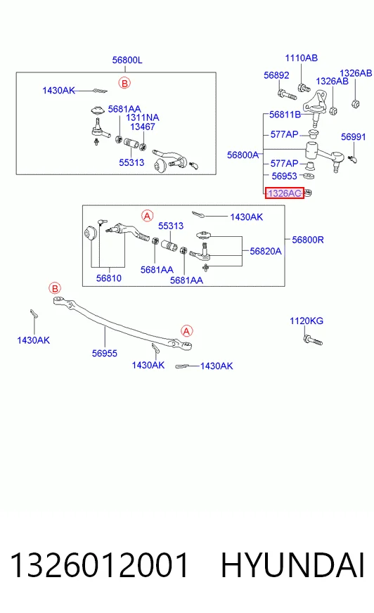 1326012001 Hyundai/Kia