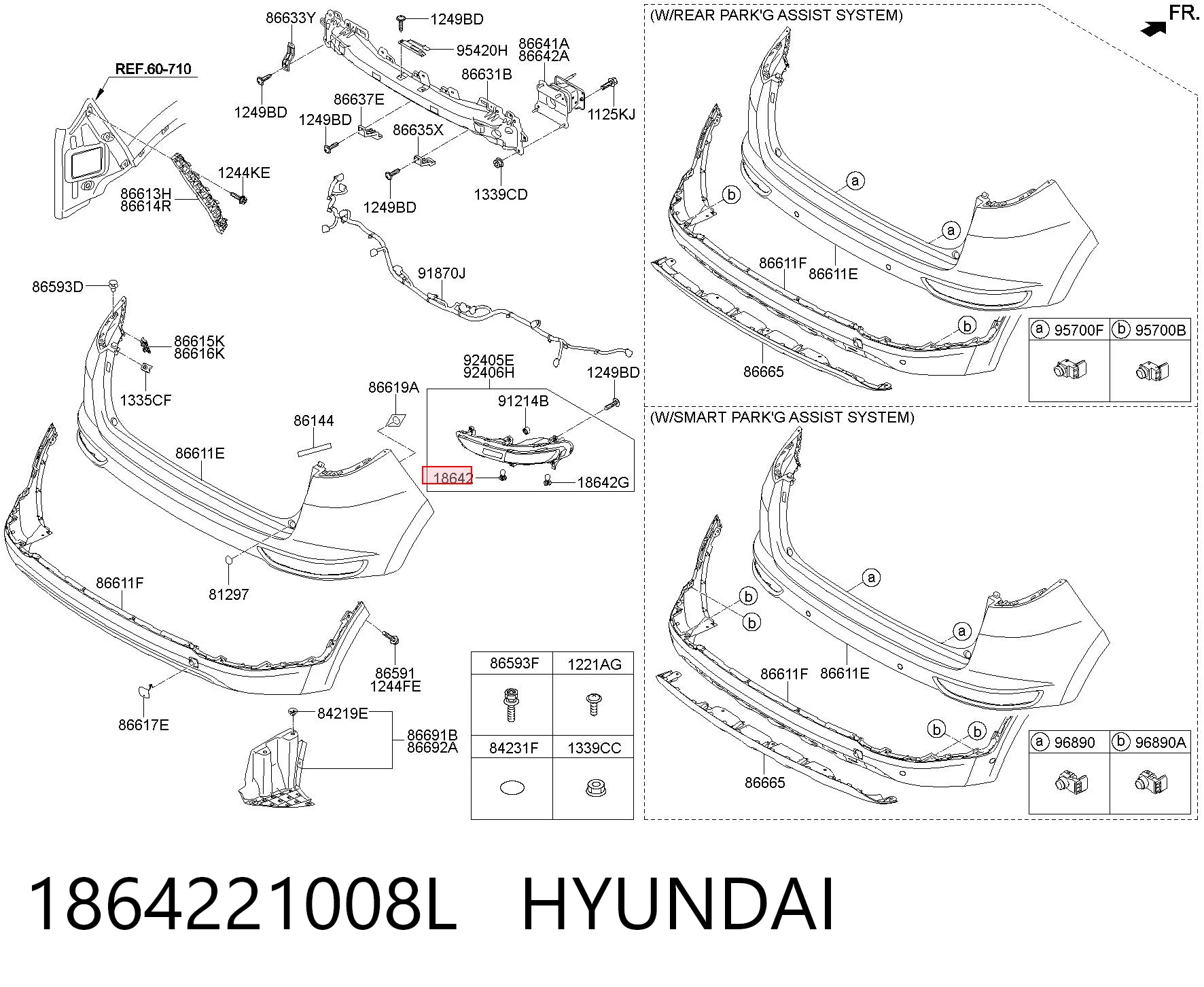 1864221008L Hyundai/Kia Bombilla de cruce