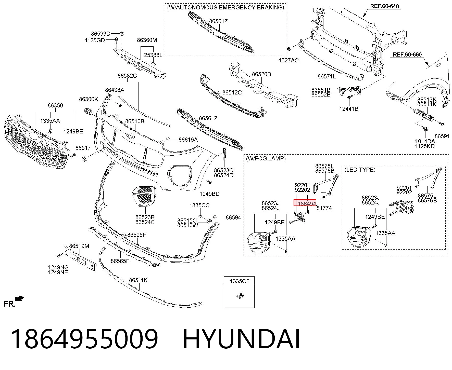1864955009 Hyundai/Kia Filtro de gasolina