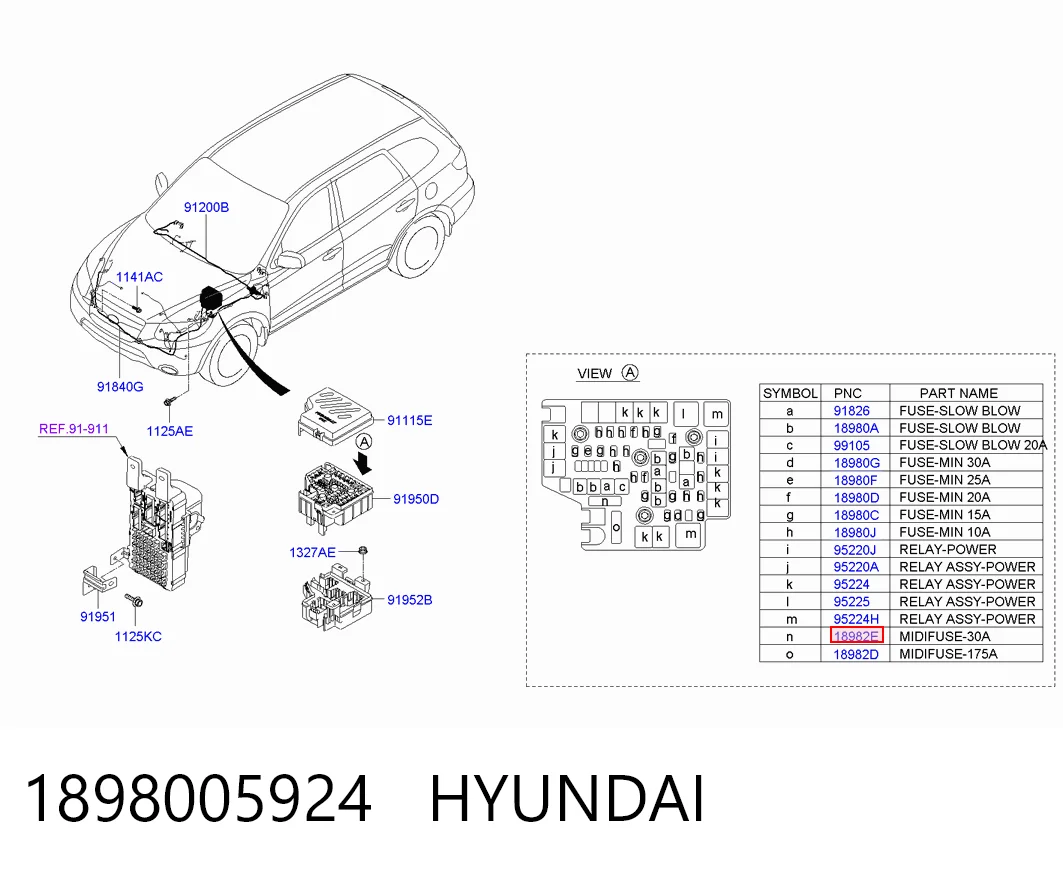 1898005924 Hyundai/Kia
