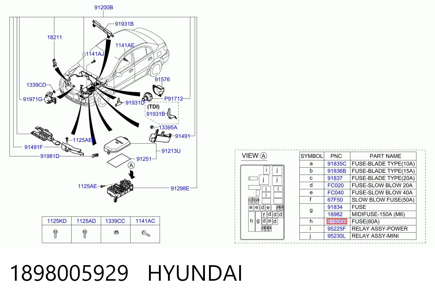 1898005929 Hyundai/Kia