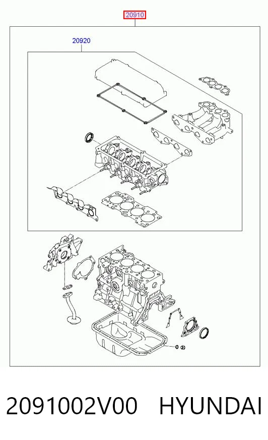 Comprar Juego completo de juntas de motor Hyundai I10  PA a bajo precio