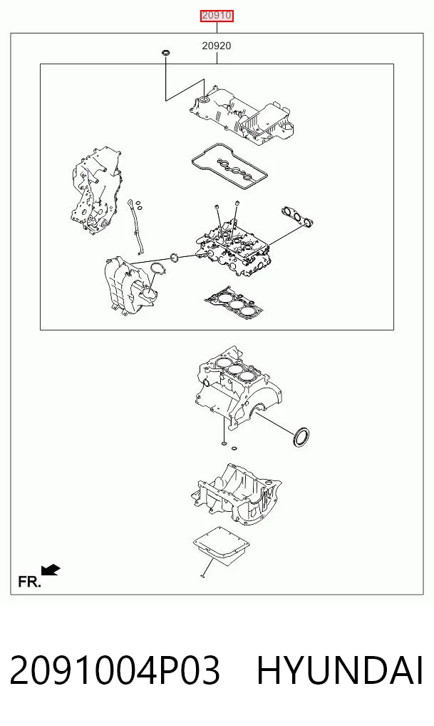 Comprar Juego completo de juntas de motor Hyundai I20  IB, GB a bajo precio