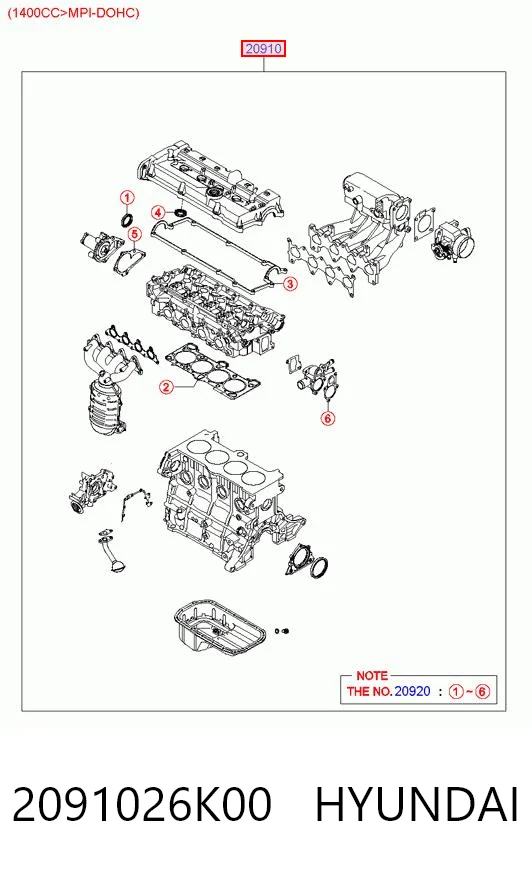 2091026K00 Hyundai/Kia