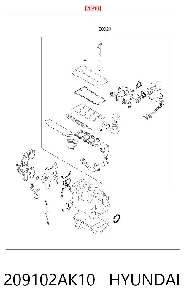 Juego juntas motor KIA Rio II (2005-2011)