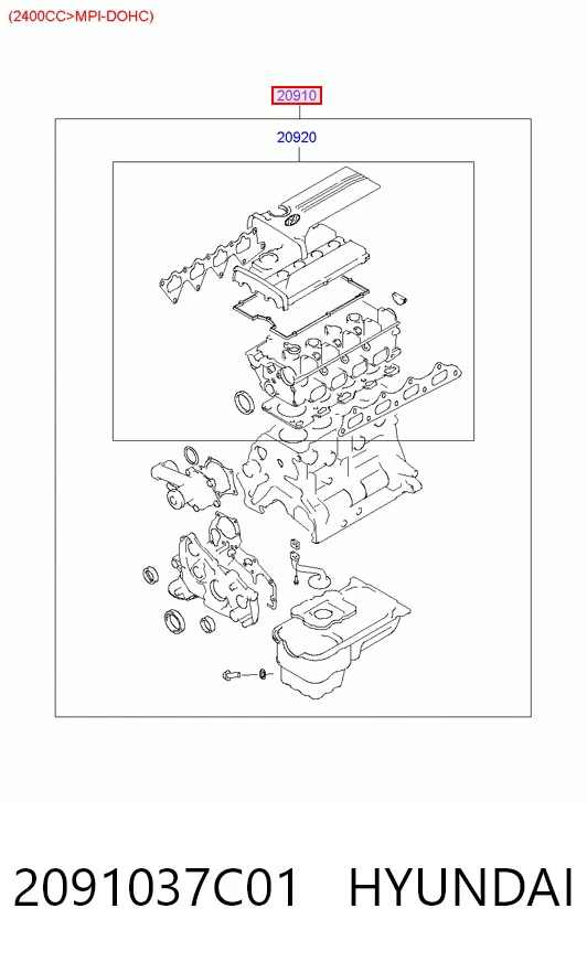 PFS4602000 Landstar Juego juntas motor