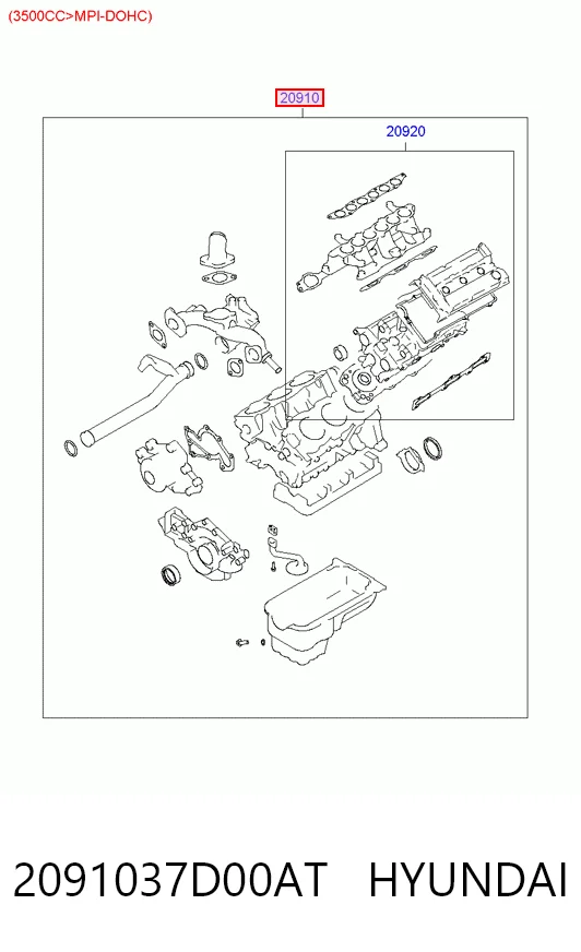 PFS4602000 Landstar Juego juntas motor