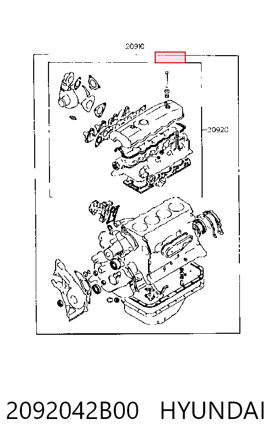 Juego de juntas para motor para Mitsubishi Pajero V70