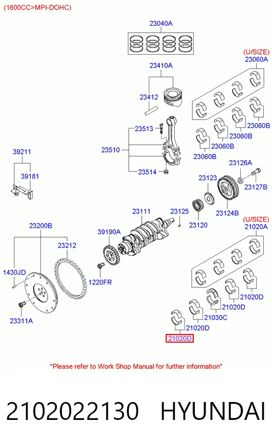 2102022130 Hyundai/Kia