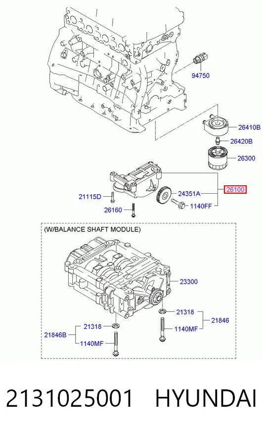 2131025001 Hyundai/Kia