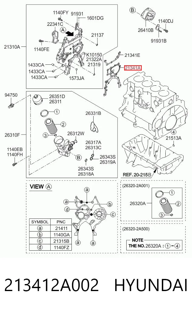 213412A002 Hyundai/Kia
