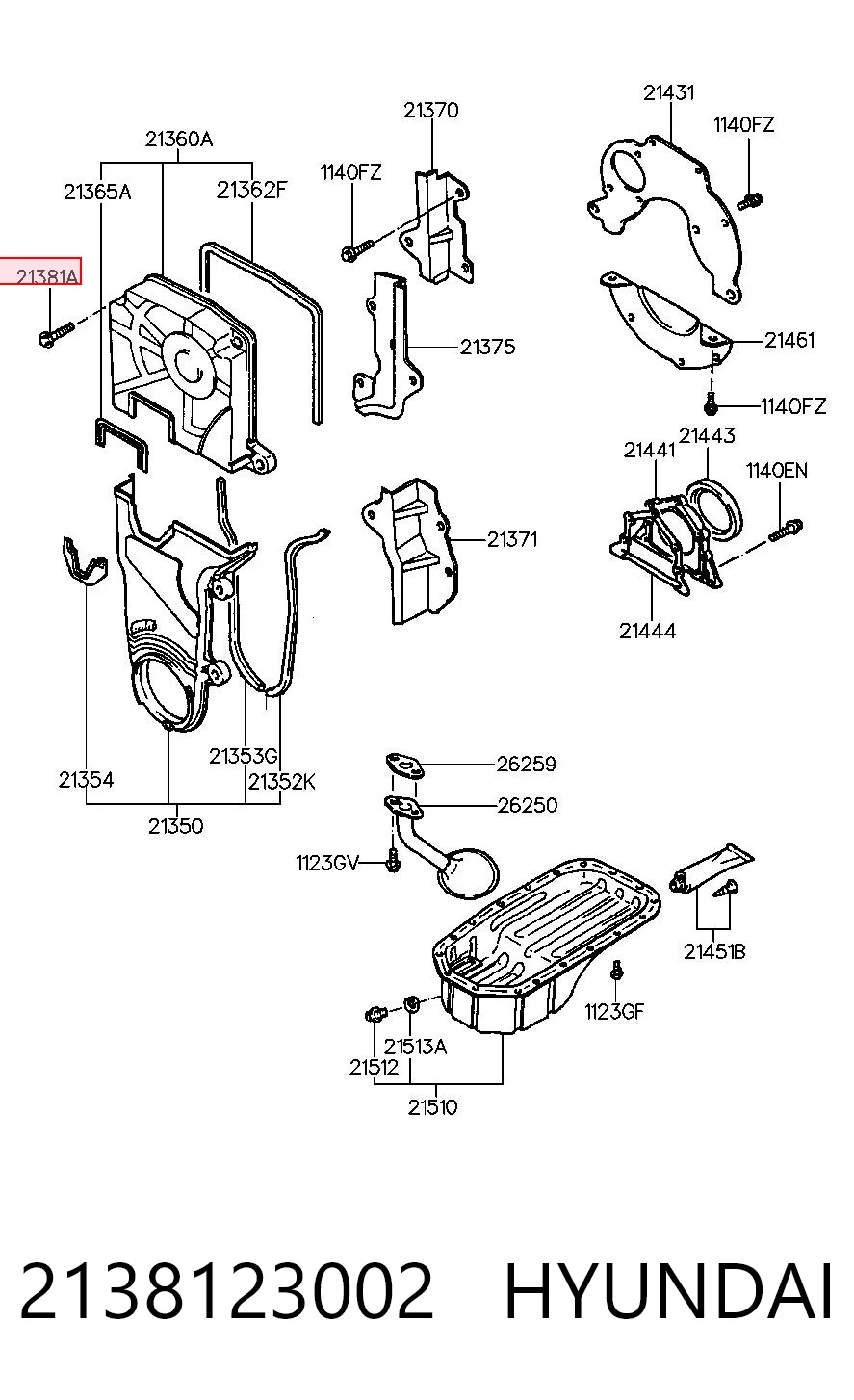 2138123002 Hyundai/Kia