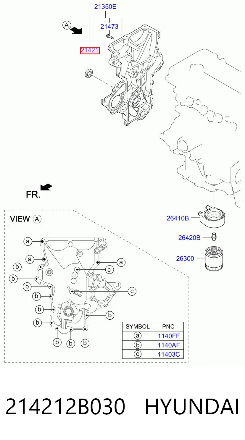 Precio del repuesto Anillo retén cigüeñal frontal Cerato  sedán