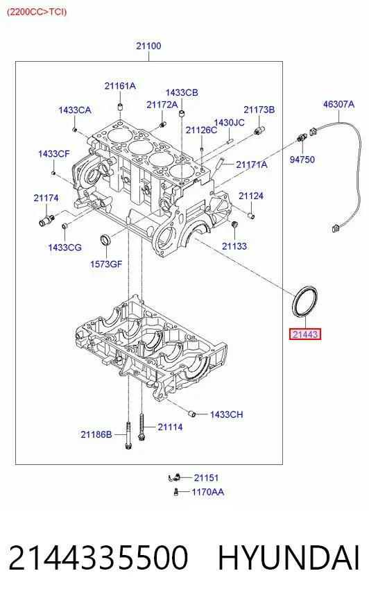 Comprar 3818921G15 Nissan/Infiniti Retén de cigüeñal