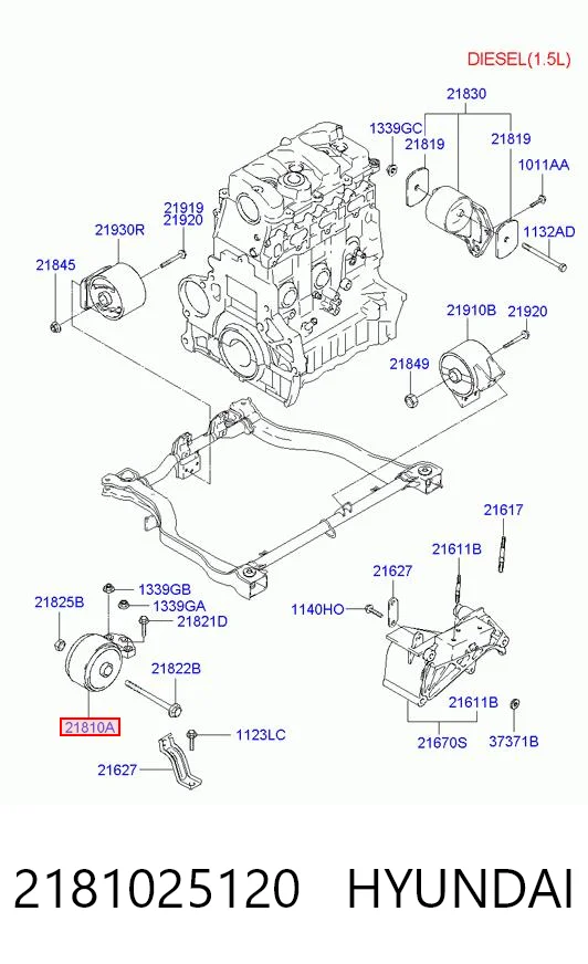 Comprar 2181025120 ARP Soporte de motor derecho