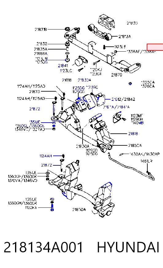 Soportes de motor trasero Hyundai H-1 STAREX Starex furgoneta (A1) (1997 - 2007) precio, desde 15,78 EUR