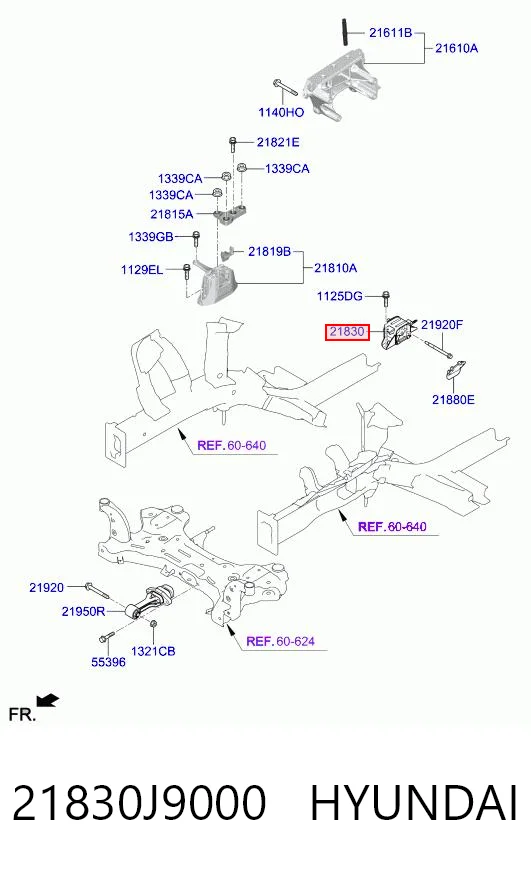 Soporte de caja de velocidades para Hyundai KONA  OS
