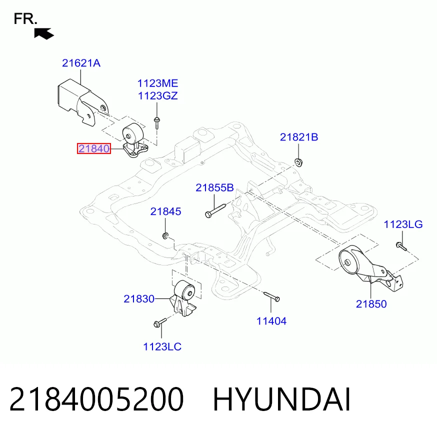 Comprar Soporte delantero del motor Hyundai Atos  MX a bajo precio