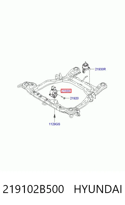 219102B500 Hyundai/Kia Soportes de motor delantero