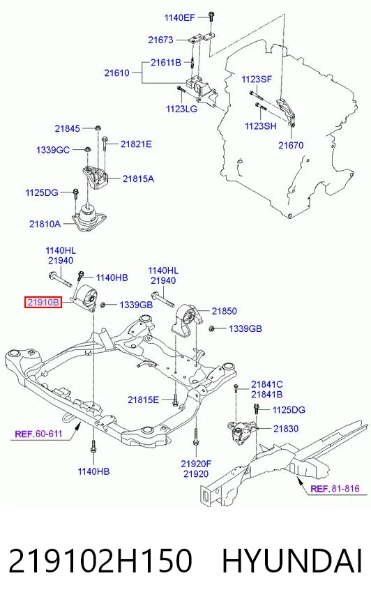 Soporte de motor delantero Hyundai I30 desde 34,24 €