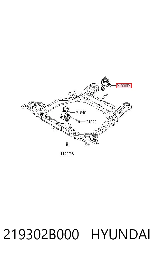 219302B000 Hyundai/Kia Taco de motor