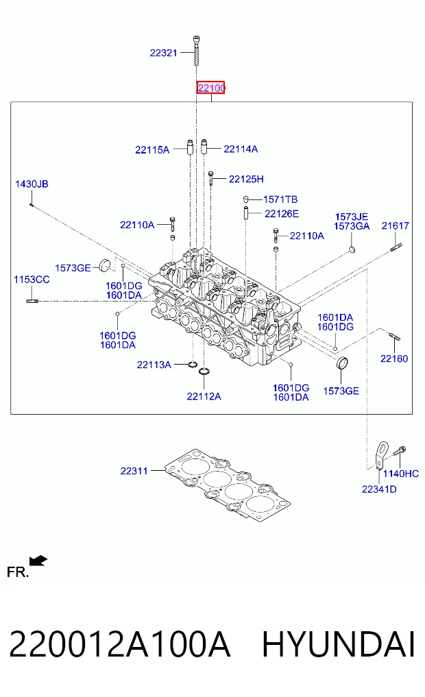 Cabeza del motor para KIA Rio II JB
