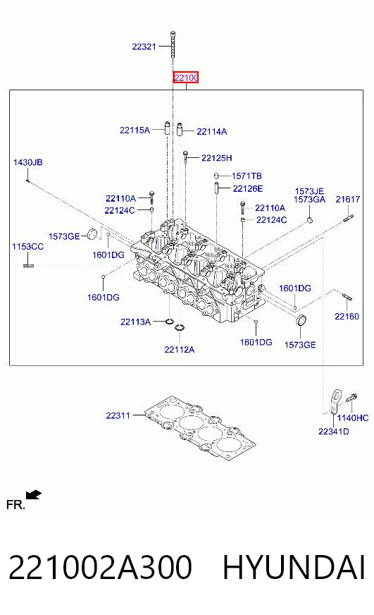 Cabeza de cilindro Hyundai I30 hatchback (PD) (2016 - 2026) precio, desde 312,18 EUR