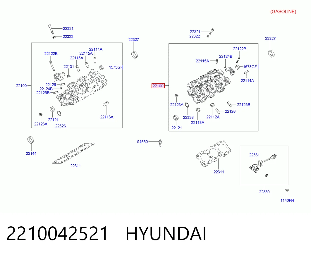 Culata de motor para Mitsubishi L 300  (L03P, L02P)