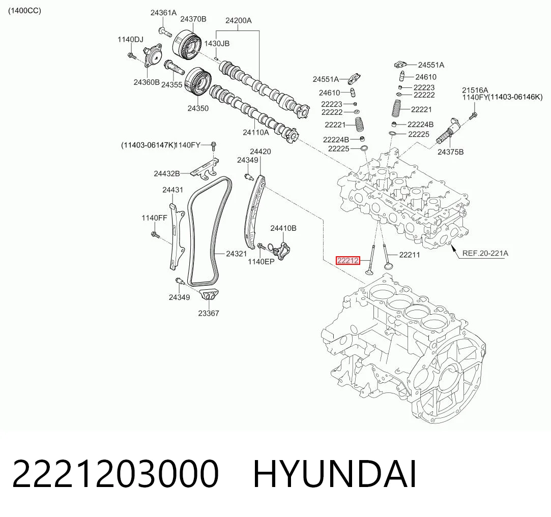 2221203000 Hyundai/Kia