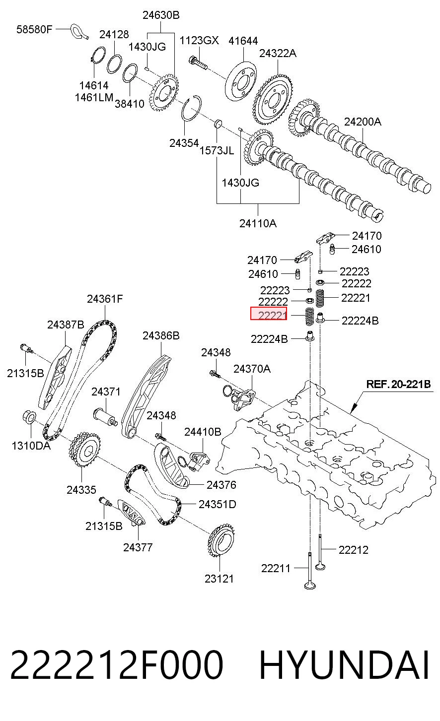 222212F000 Hyundai/Kia